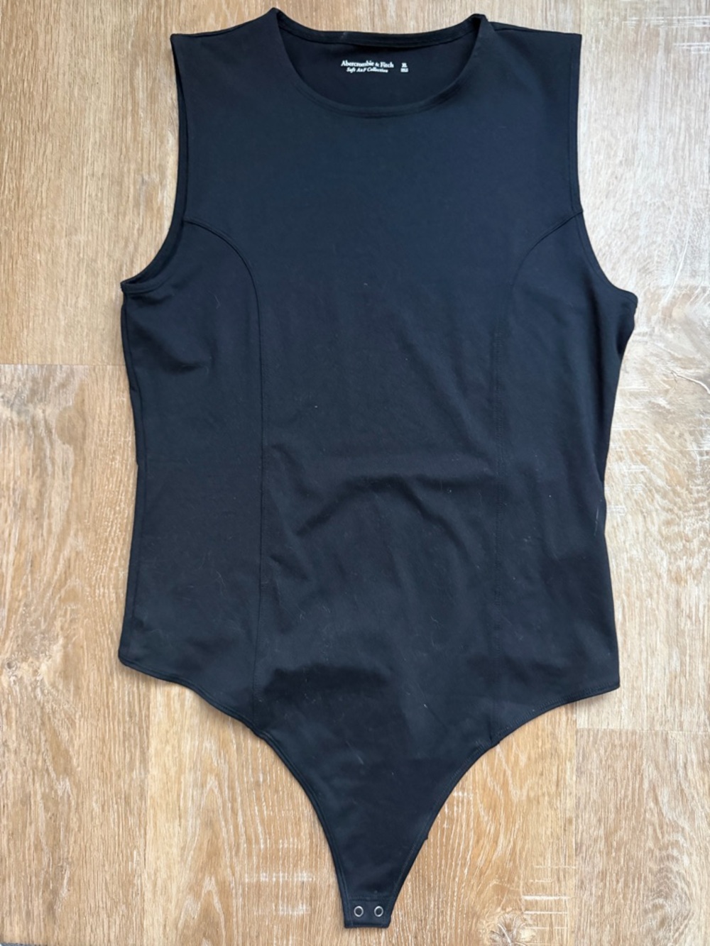 Abercrombie & Fitch Black Sleeveless Bodysuit